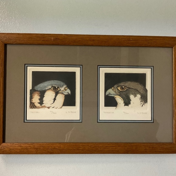 L. DuBose Other - Framed 2 Eagle Prints by Lucius DuBose signed and numbered